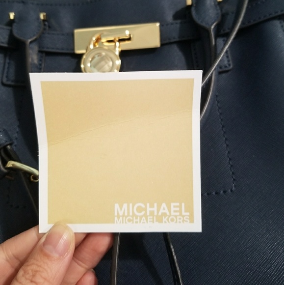 Michael Kors Navy Blue Purse - Picture 6 of 7